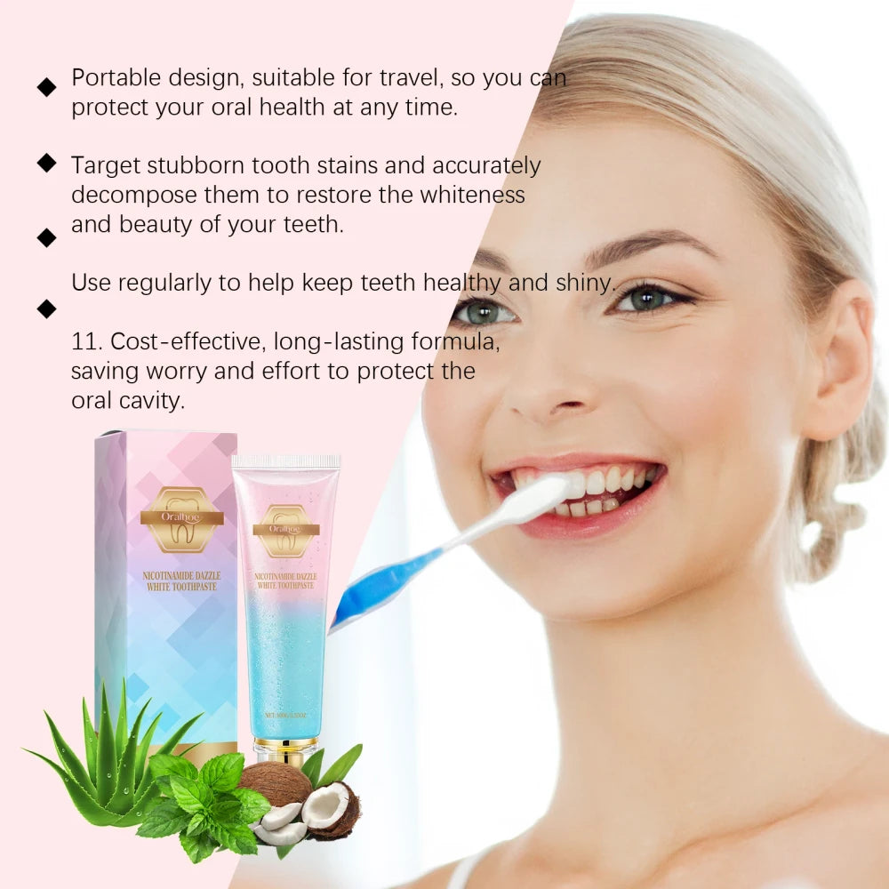Oralhoe Niacinamide Teeth Whitening Toothpaste